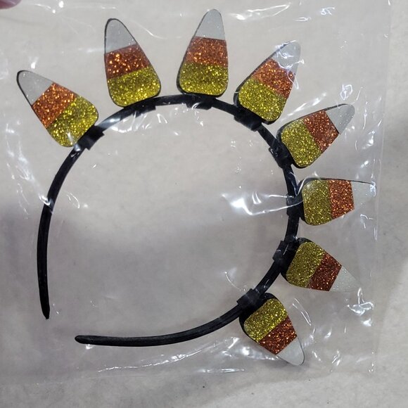 BTween Trick Or Treat Halloween Outfit Girls Size 4 Candy Corn Headband Holiday - Picture 9 of 14